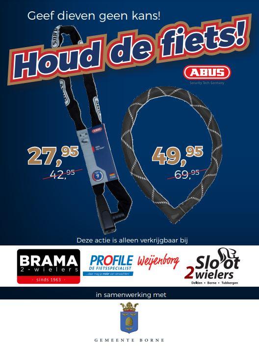 Flyer houd de fiets