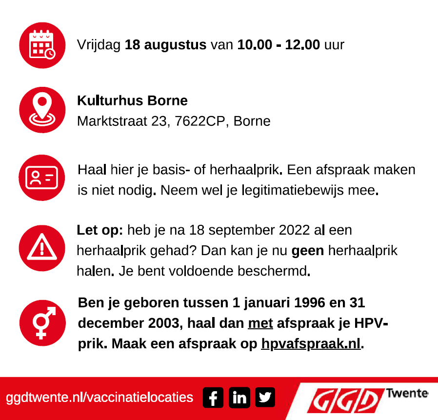Infoblad coronavaccinatie