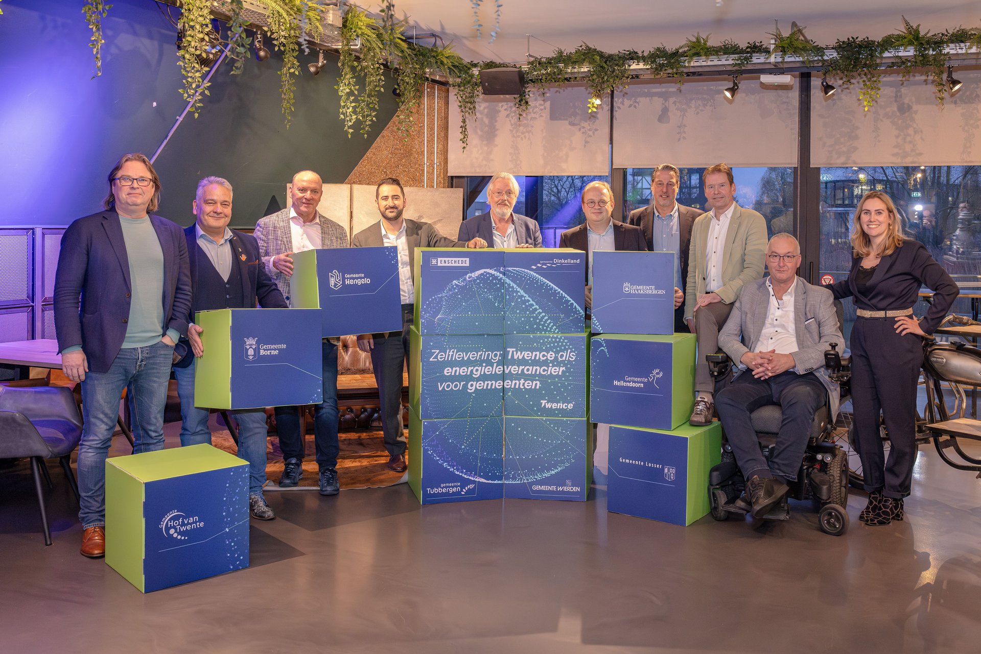 Wethouders en Marc Kapteijn (Twence) 