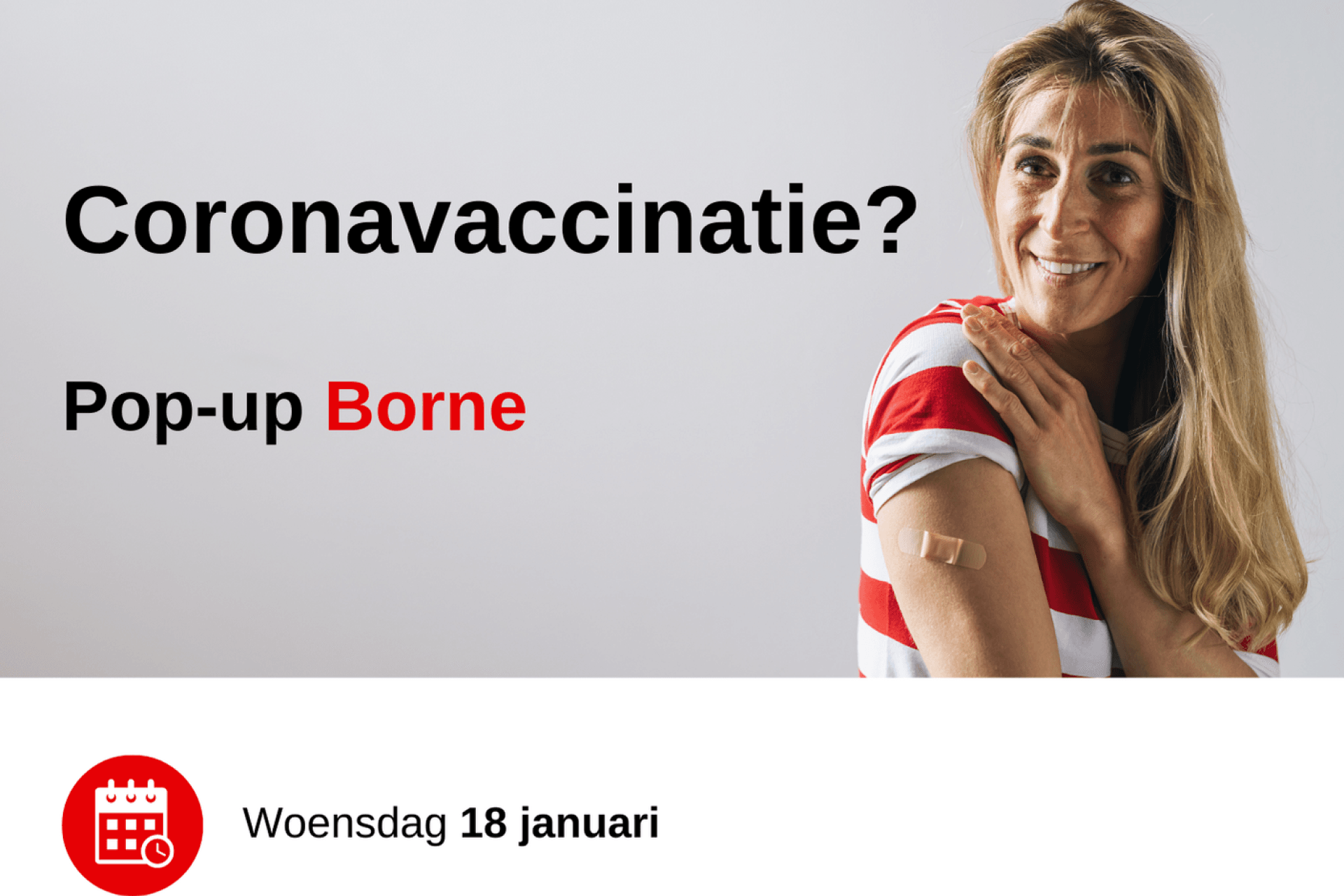 Pop-up vaccinatielocatie in Borne